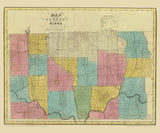 1829 Map of Tioga County New York