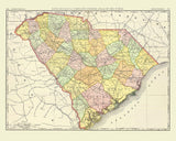 1897 Map of South Carolina