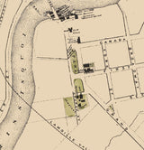 1876 Town Map of Swanton Vermont