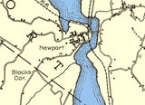 1919 Map of Newport Vermont Lake Memphremagog