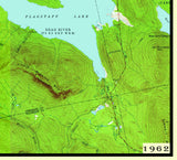 1962 Map of Flagstaff Lake Maine