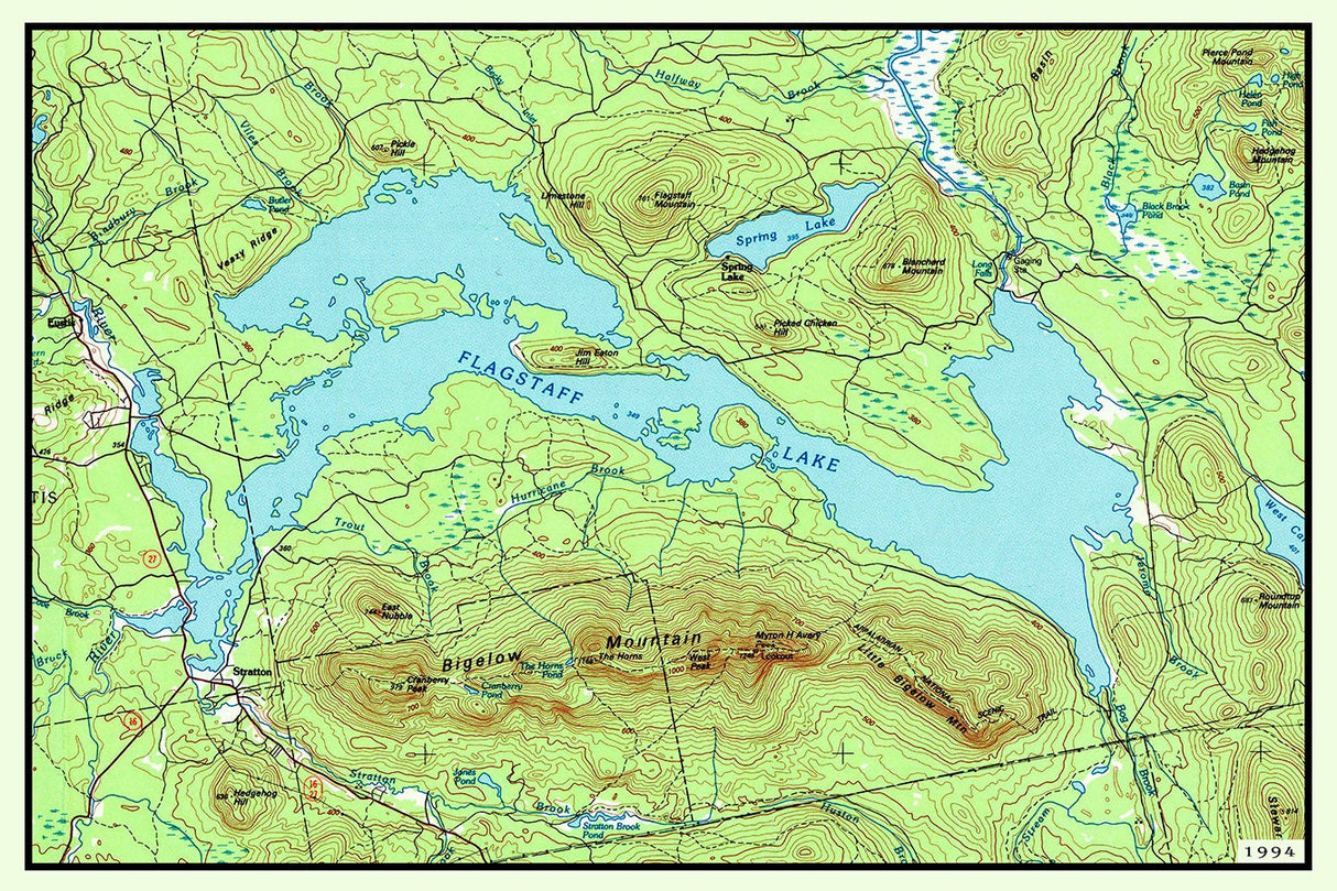 1994 Map of Flagstaff Lake Maine