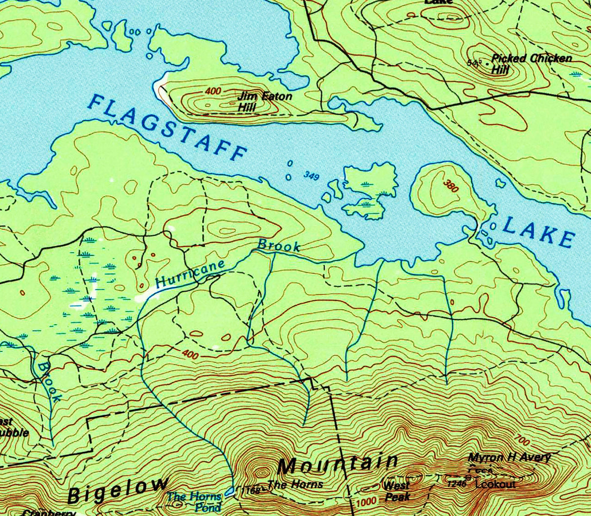 1994 Map of Flagstaff Lake Maine