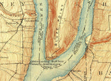 1903 Map of Keuka Lake New York