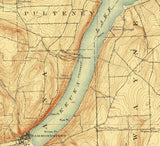 1903 Map of Keuka Lake New York