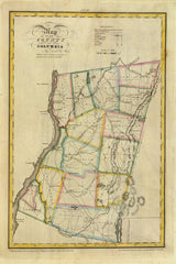 1829 Map of Columbia County New York