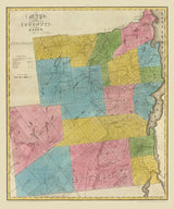 1829 Map of Essex County New York