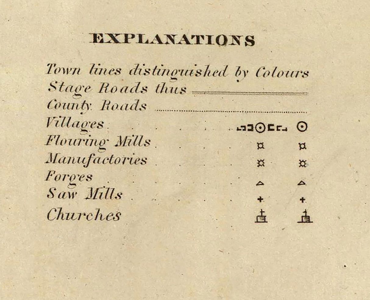 1829 Map of Orleans County New York