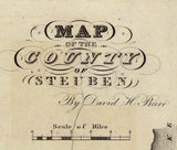 1829 Map of Steuben County New York