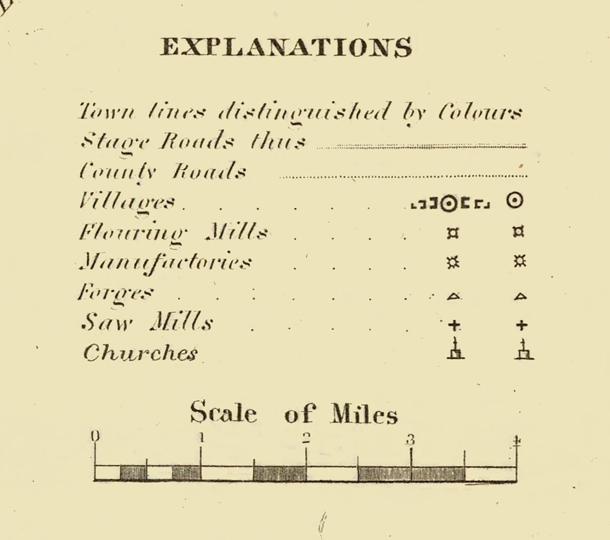 1829 Map of Sullivan County New York