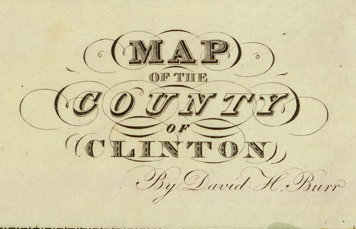 1829 Map of Clinton County New York