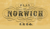 1854 Map of Norwich New London County Connecticut