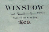 1859 Map of Winslow Illinois