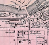 1860 Map of Clarksville Mercer County Pennsylvania