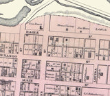 1860 Map of West Greenville Mercer County Pennsylvania