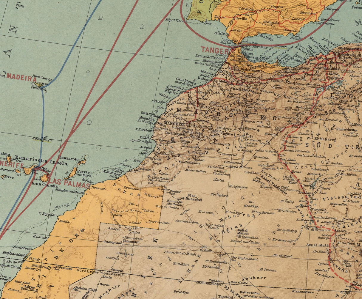 1914 Map of Africa