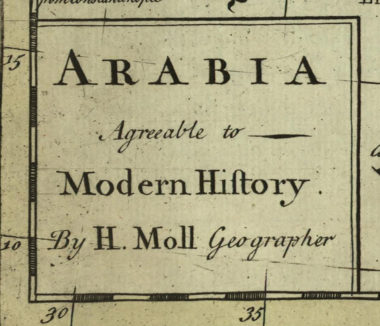 1715 Map of Arabia