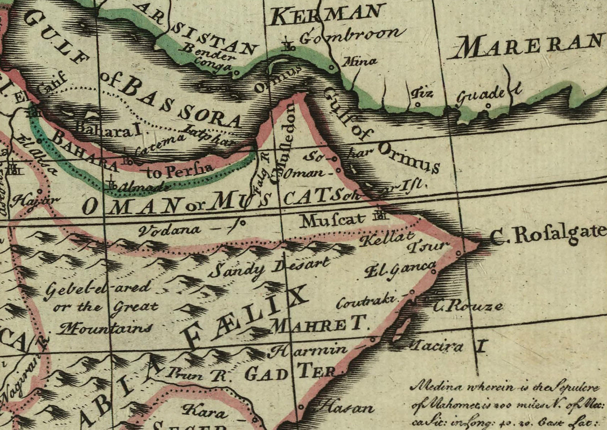 1715 Map of Arabia