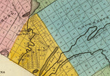 1829 Map of St  Lawrence County New York