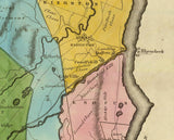 1829 Map of Ulster County New York