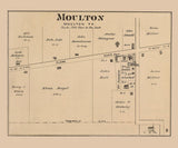 1880 Town Map of Moulton Auglaize County Ohio