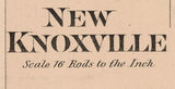 1880 Town Map of New Knoxville Auglaize County Ohio