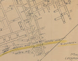 1951 Map of Leckrone 2 Mine Dunkard Township Greene County Pennsylvania