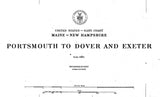 1914 Nautical Chart of Portsmouth to Dover and Exeter Piscataqua River