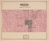 1800 Map of German Township Auglaize County Ohio