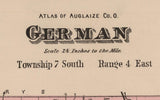 1800 Map of German Township Auglaize County Ohio