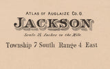 1880 Map of Jackson Township Auglaize County Ohio