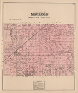 1880 Map of Moulton Township Auglaize County Ohio