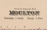 1880 Map of Moulton Township Auglaize County Ohio