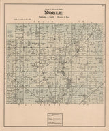 1880 Map of Noble Township Auglaize County Ohio
