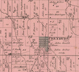 1880 Map of Pusheta Township Auglaize County Ohio