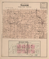 1880 Map of Salem Township Auglaize County Ohio