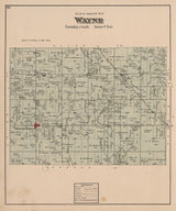 1880 Map of Wayne Township Auglaize County Ohio