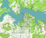 1972 Map of Lake Brownwood Texas