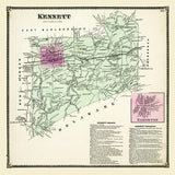 1873 Map of Kennett Township Chester County Pennsylvania
