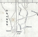 1878 Map of Clarke County Alabama