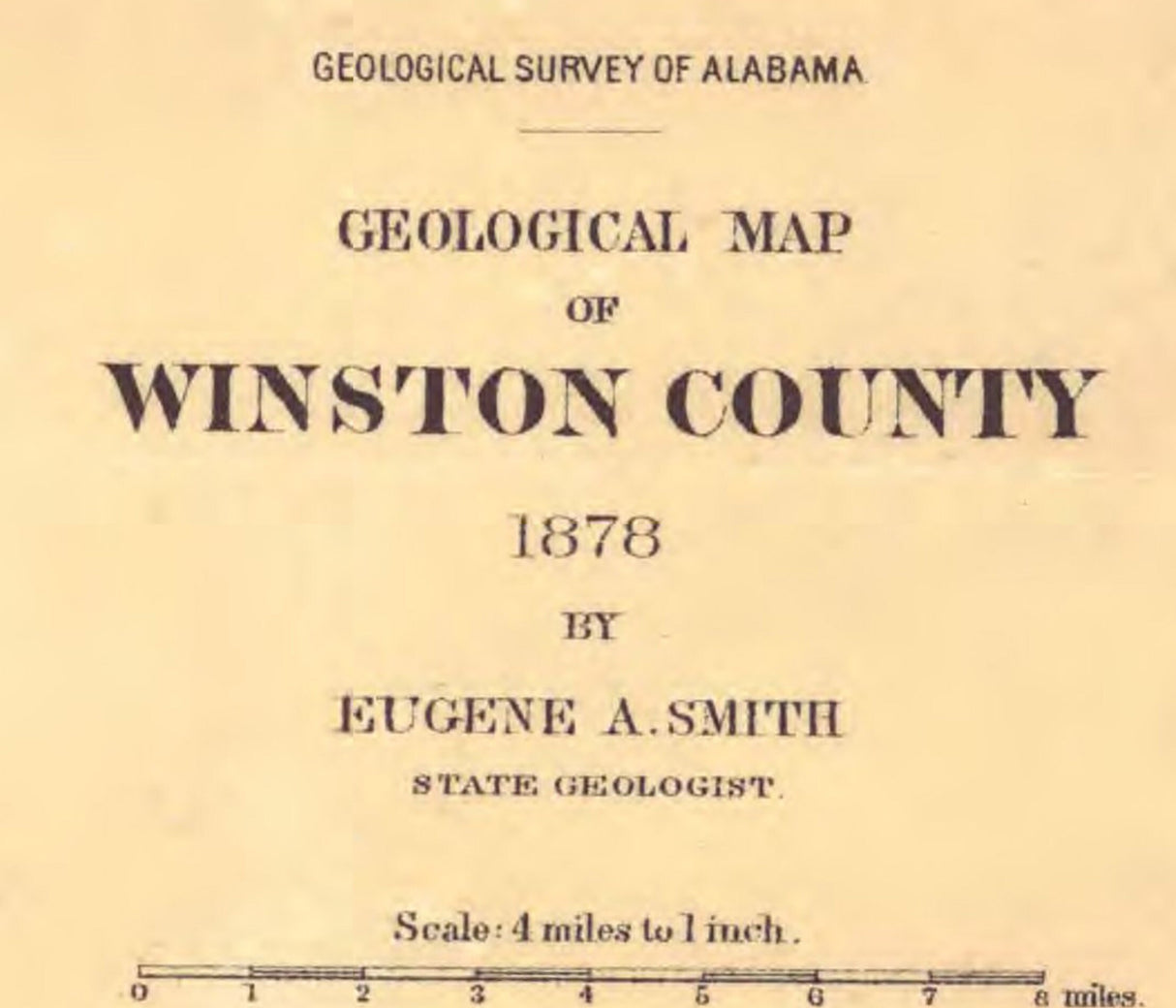 1878 Map of Winston County Alabama