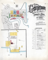 1899 Town Map of Georgetown South Carolina