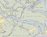 2006 Nautical Chart of Winyah Bay South Carolina Georgetown