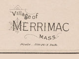 1884 Map of Merrimac Massachusetts