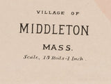 1884 Map of Middleton Massachusetts