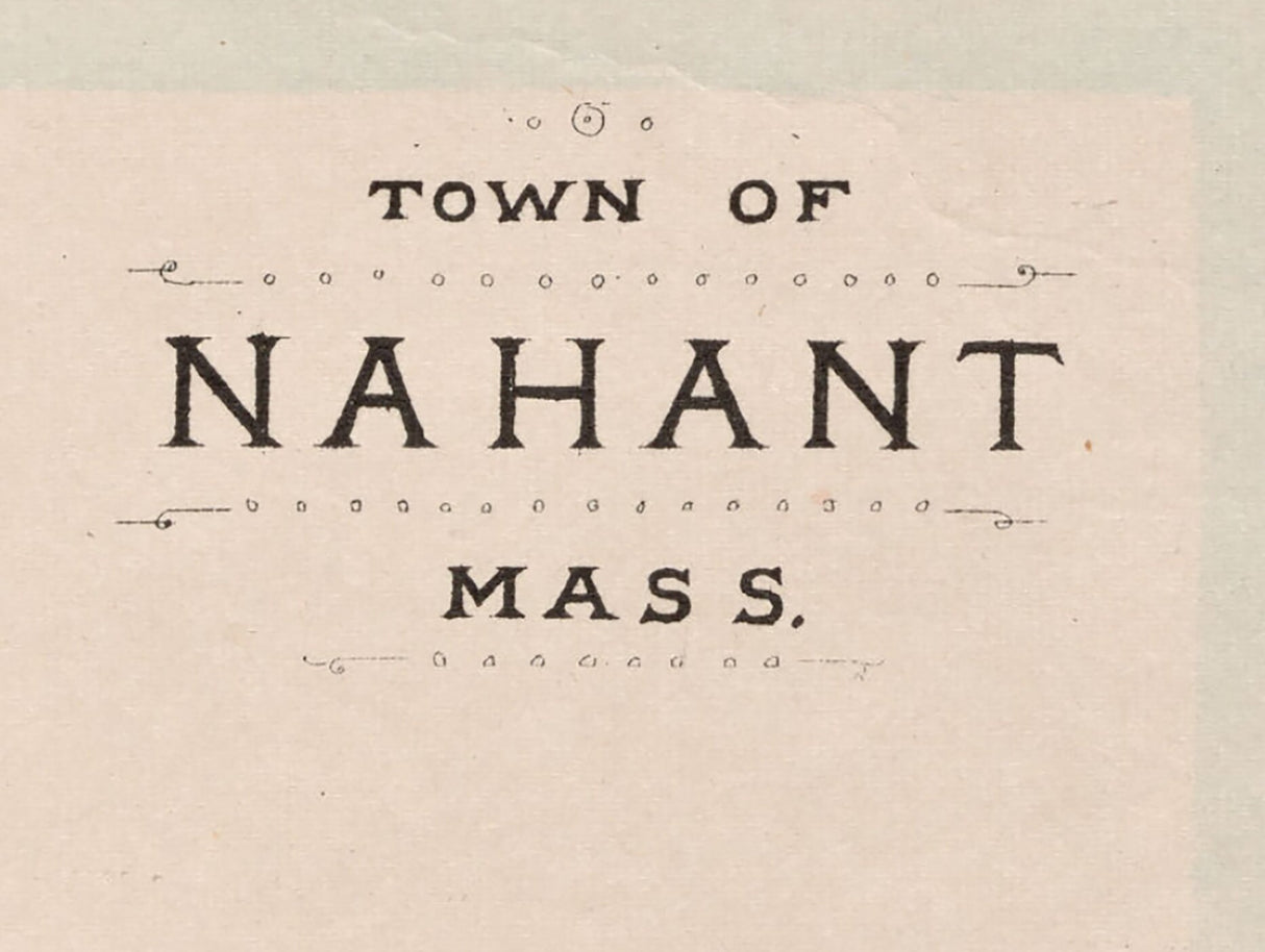 1884 Map of Nahant Massachusetts