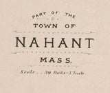 1884 Map of Nahant Massachusetts