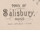 1884 Map of Salisbury Massachusetts