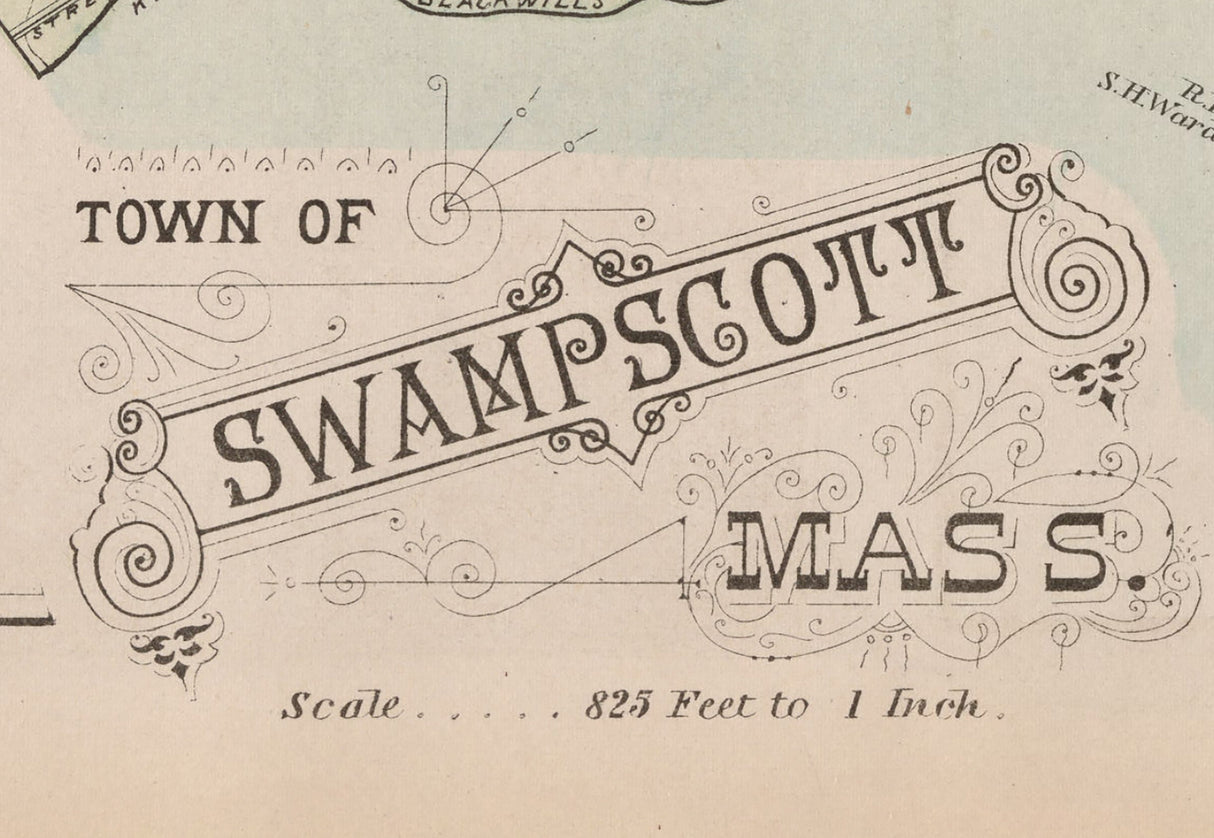 1884 Map of Swampscott Massachusetts