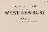 1884 Map of West Newbury Massachusetts